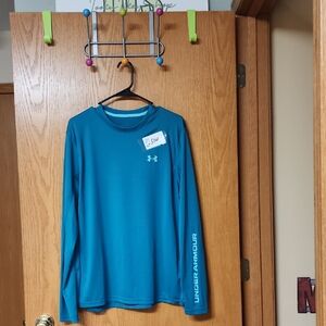 Under Armour Teal Long Sleeve Shirt mens Large number 5361